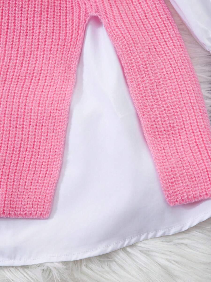 SHEIN RÓŻOWY SWETER BEZ RĘKAWÓW S06__M