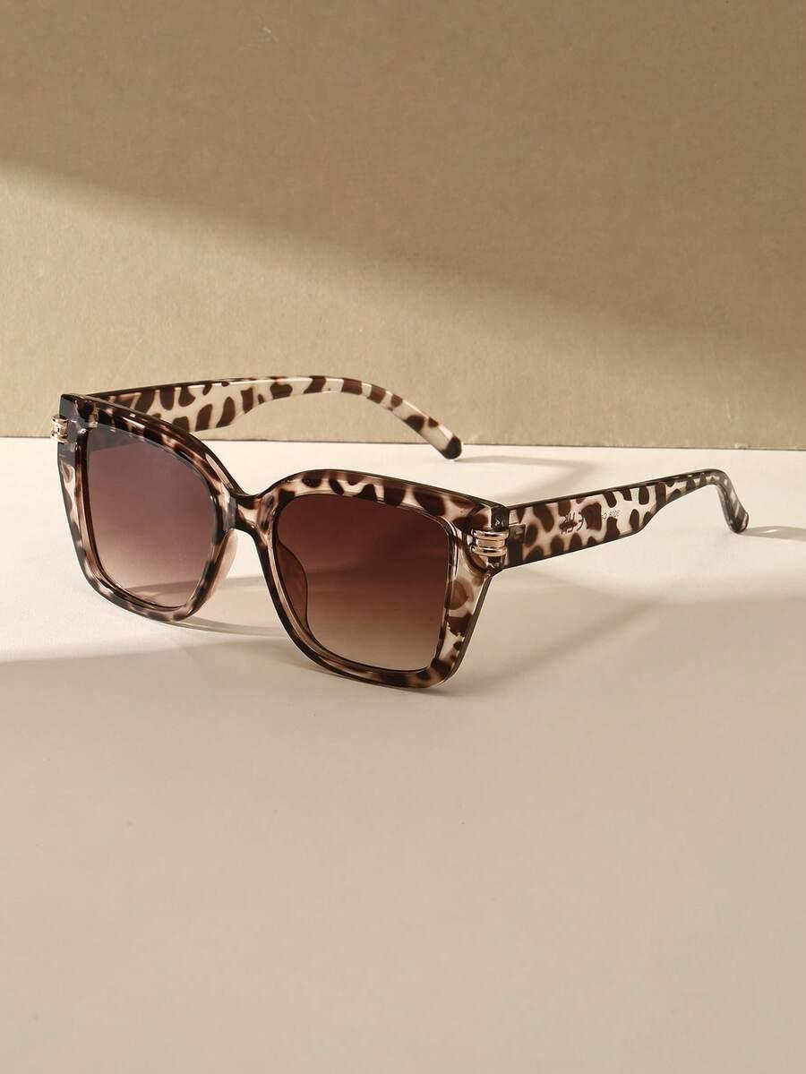 SHEIN OKULARY PRZECIWSŁONECZNE ANIMAL PRINT S07