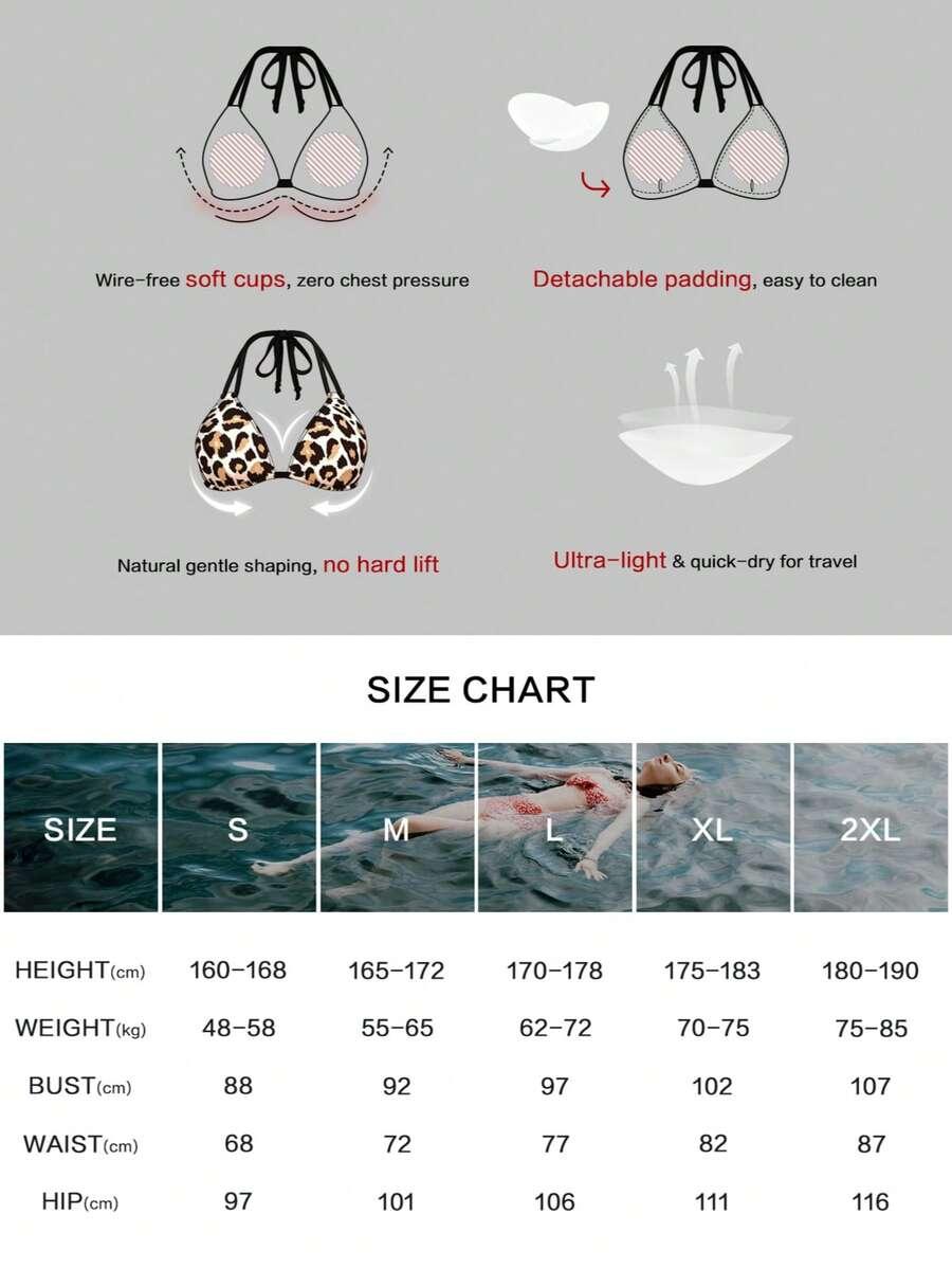 SHEIN DWUCZĘŚCIOWY STRÓJ KĄPIELOWY S09__XL