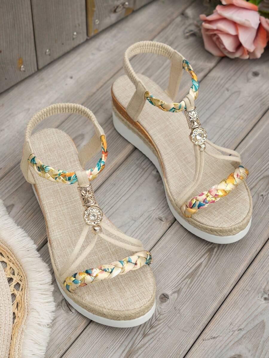 SHEIN SANDAŁY NA KOTURNIE ZDOBIENIE S06__38