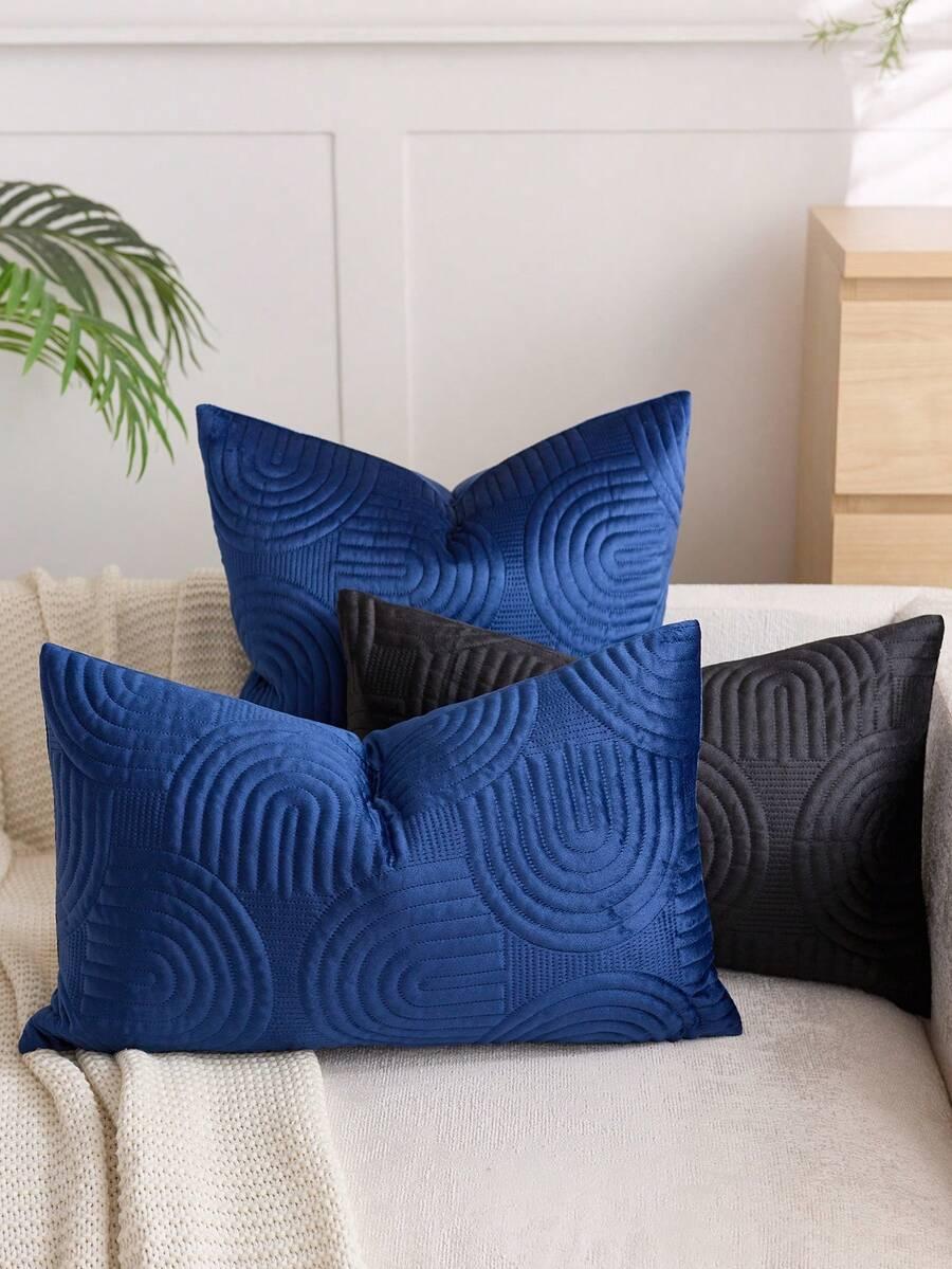 SHEIN GRANATOWA POSZEWKA NA PODUSZKĘ S07__50X50CM