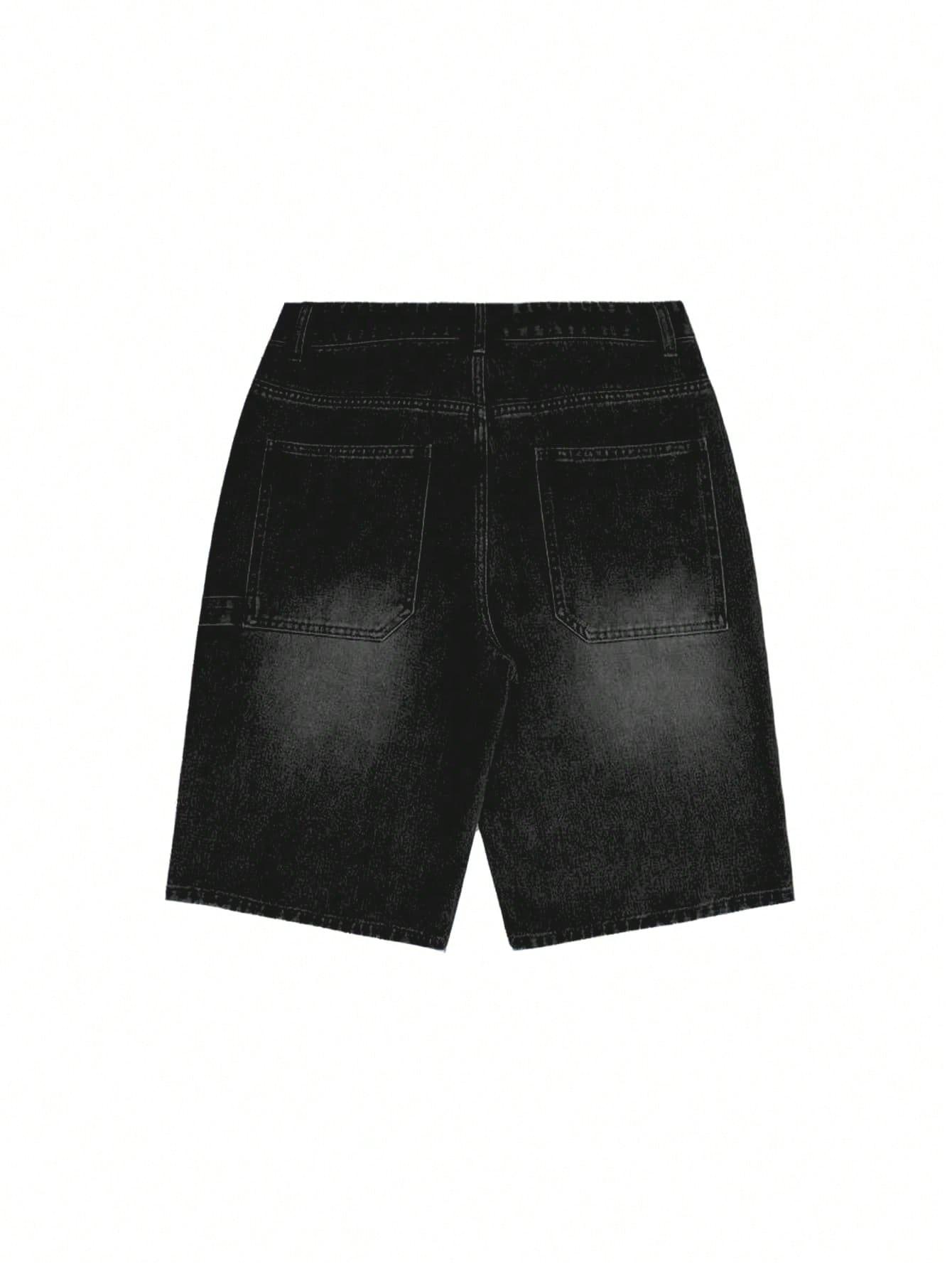 SHEIN CZARNE SPODENKI JEANS S06__L
