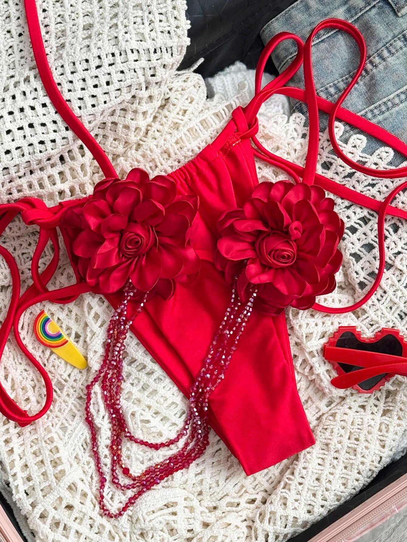 SHEIN DWUCZĘŚCIOWY STRÓJ KĄPIELOWY S09__S