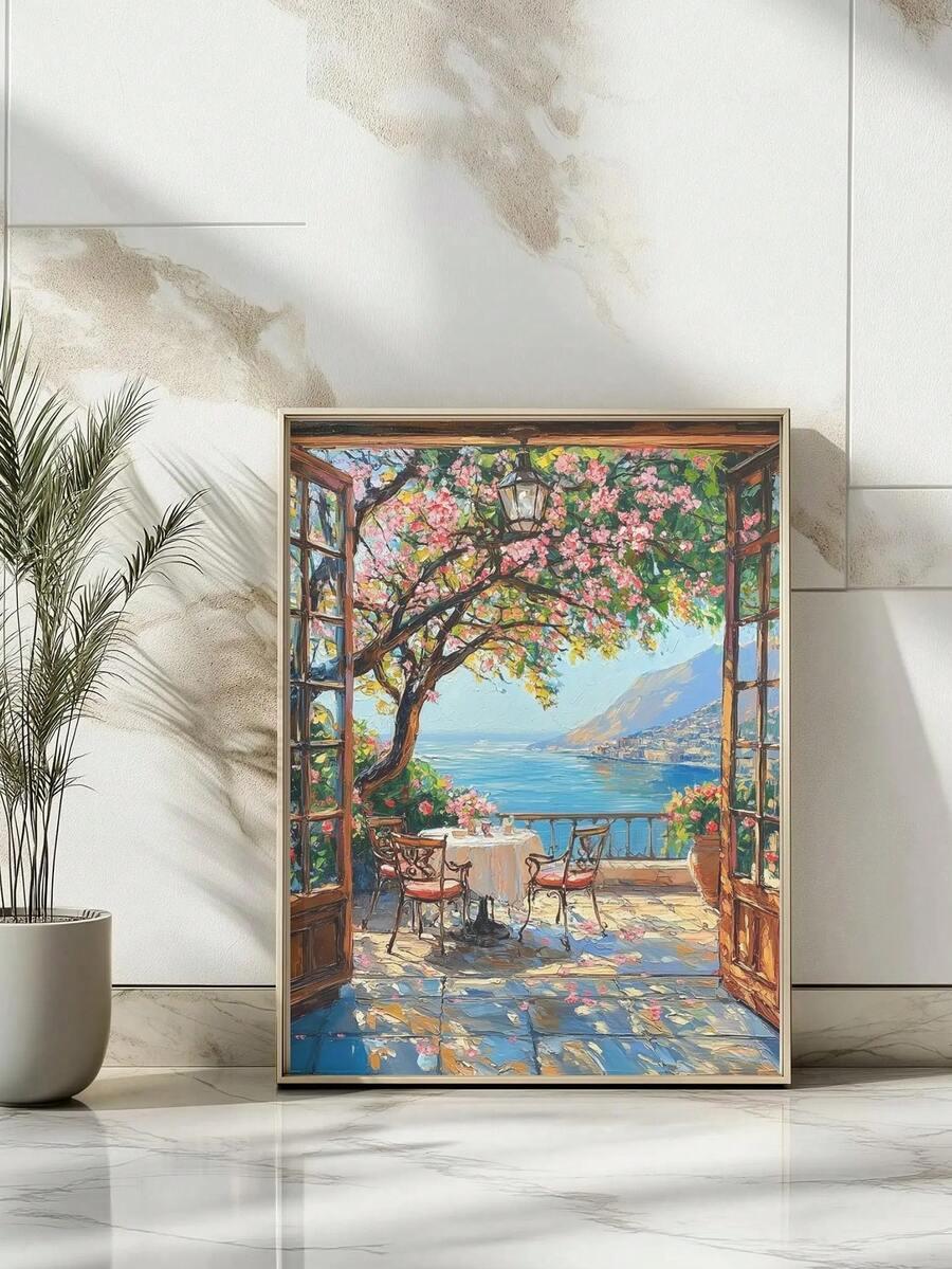 SHEIN PLAKAT ŚCIENNY WZÓR BEZ RAMY S07__20X25CM