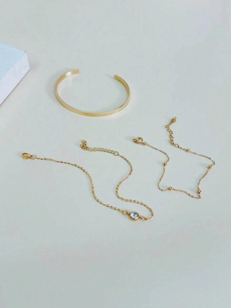 SHEIN ZŁOTA BRANSOLETKA 3-PACK S07