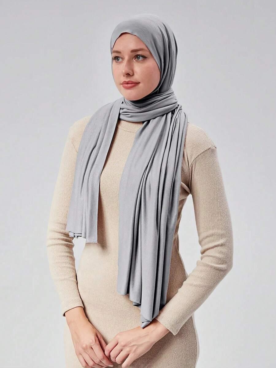 SHEIN SZARA CHUSTA NA GŁOWĘ S07