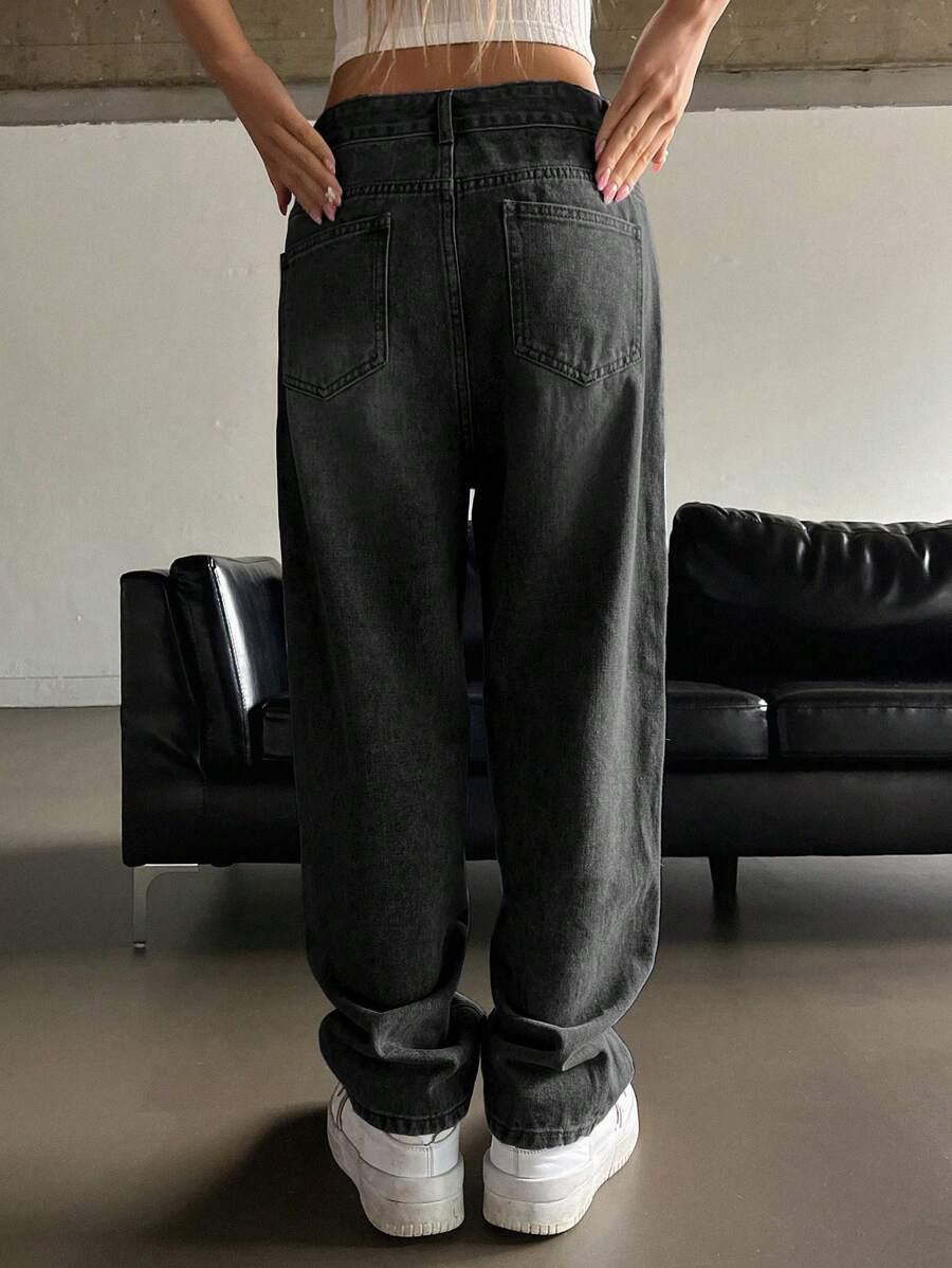 SHEIN SZARE SPODNIE JEANS S06__M