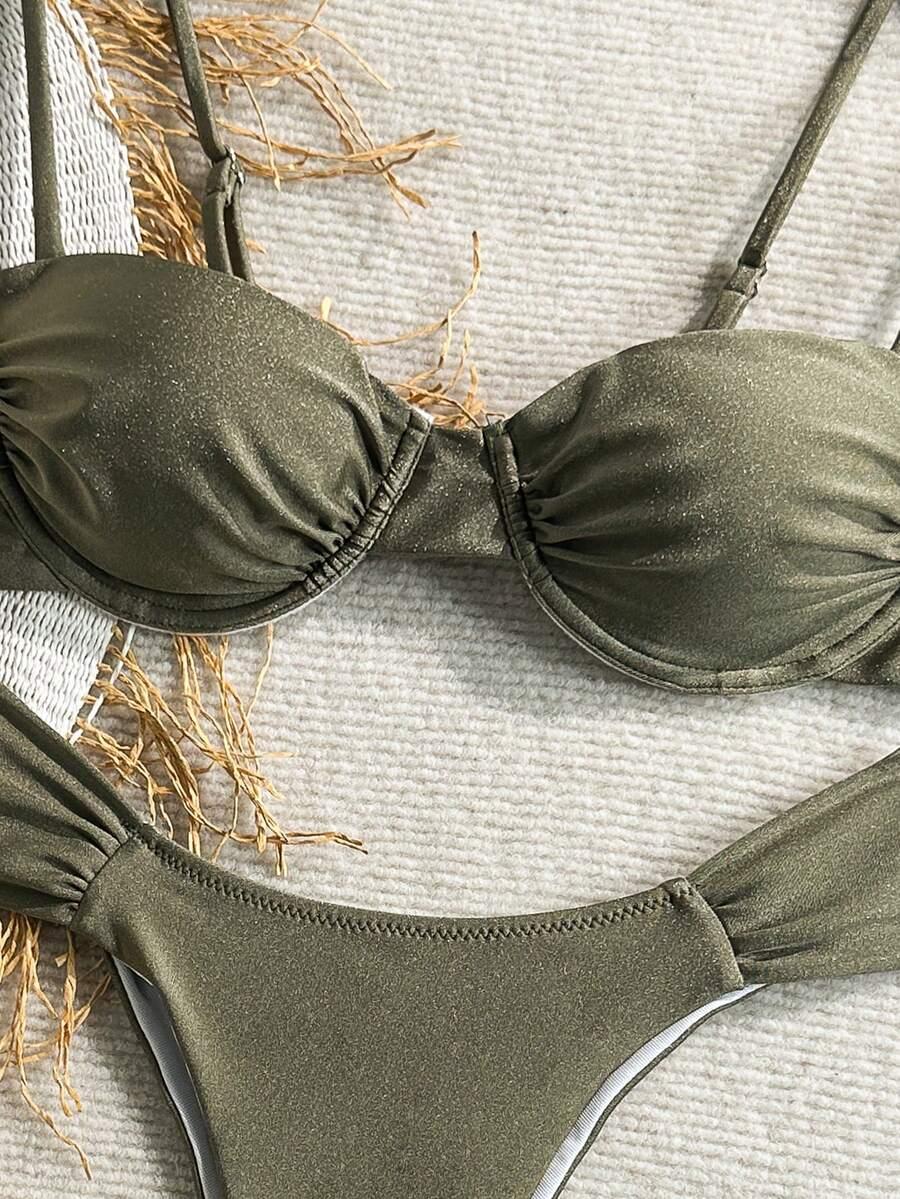 SHEIN DWUCZĘŚCIOWY STRÓJ KĄPIELOWY S09__L