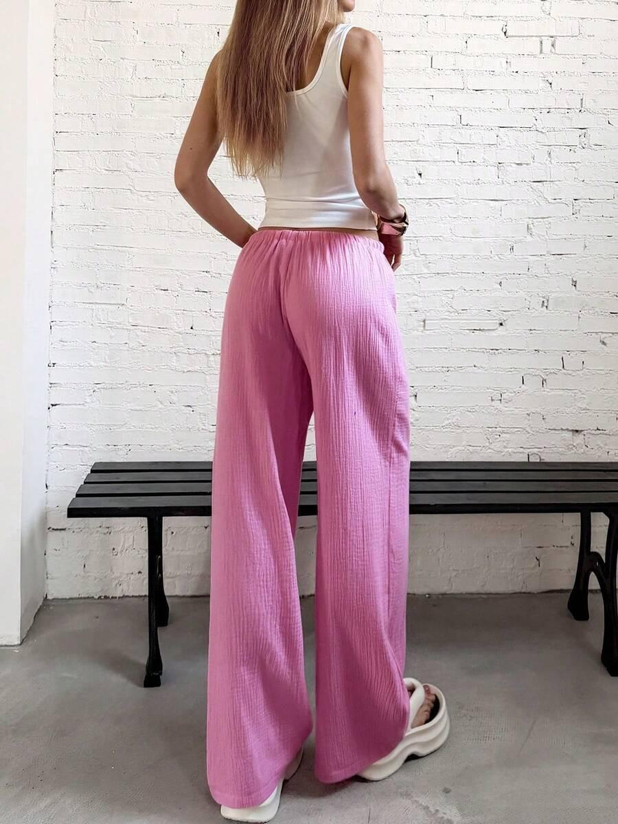 FAVEASE RÓŻOWE SPODNIE CASUAL S06__XXS