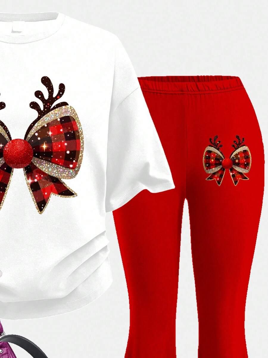 SHEIN CZERWONE GŁADKIE SPODNIE BDD__122/128