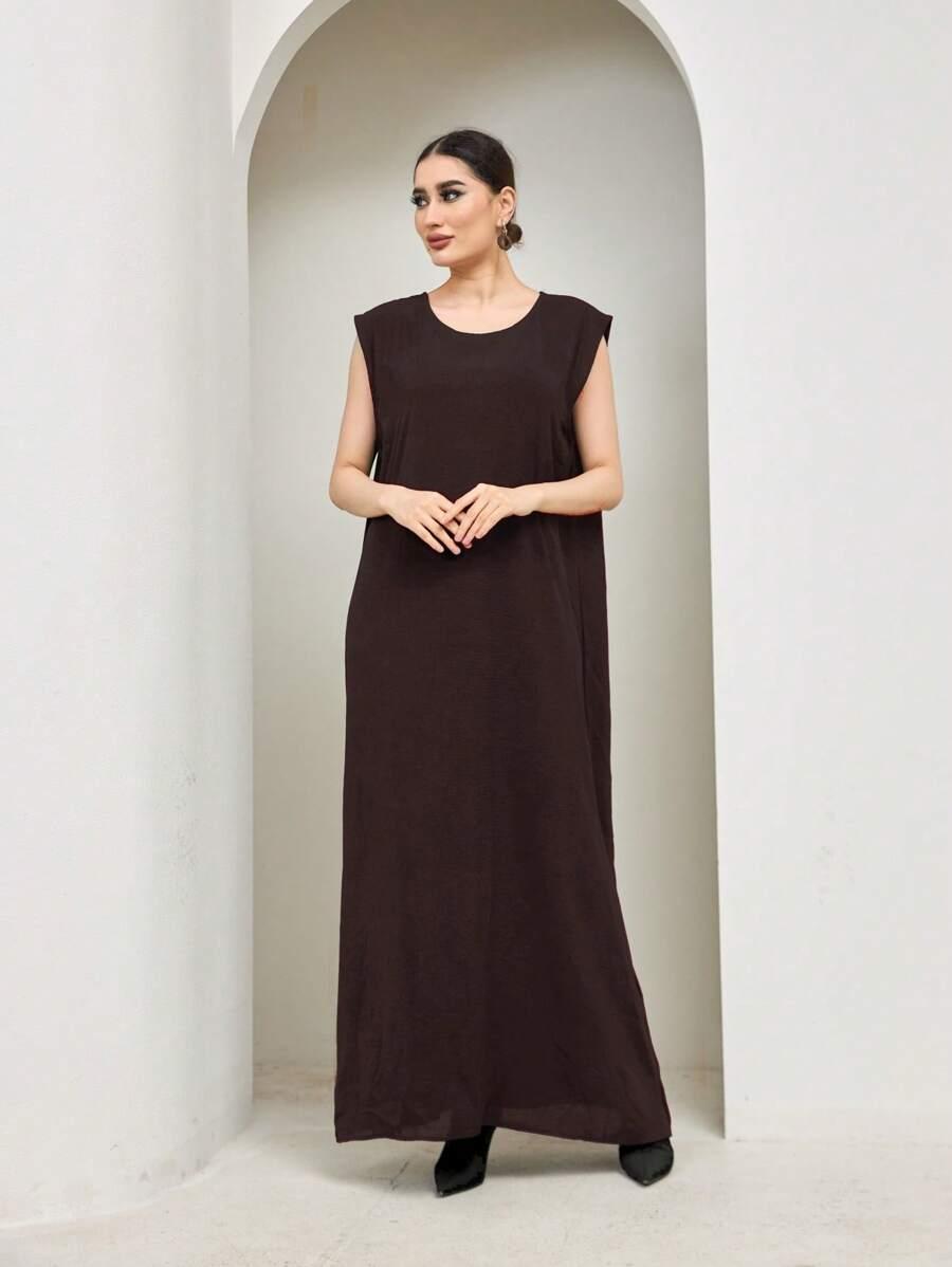 SHEIN BIAŁA SUKIENKA BEZ RĘKAWÓW PK01__OS