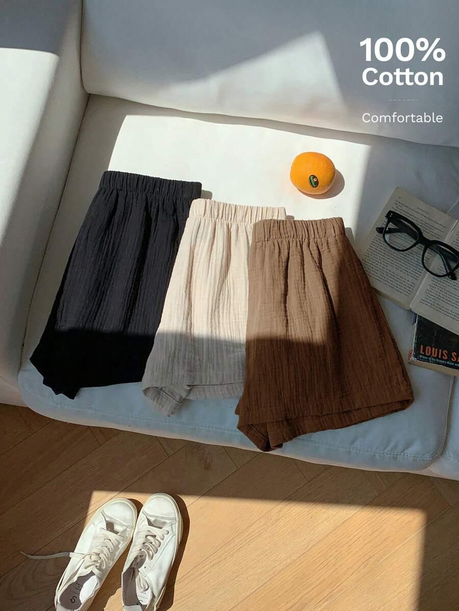 SHEIN BAWEŁNIANE SPODENKI 3-PACK S06__S
