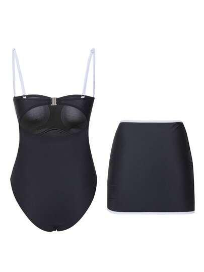 SHEIN DWUCZĘŚCIOWY STRÓJ KĄPIELOWY S09__XS