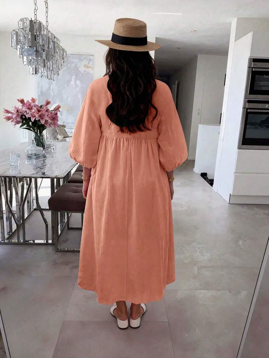 SHEIN MAXI SUKIENKA V-NECK S06__S