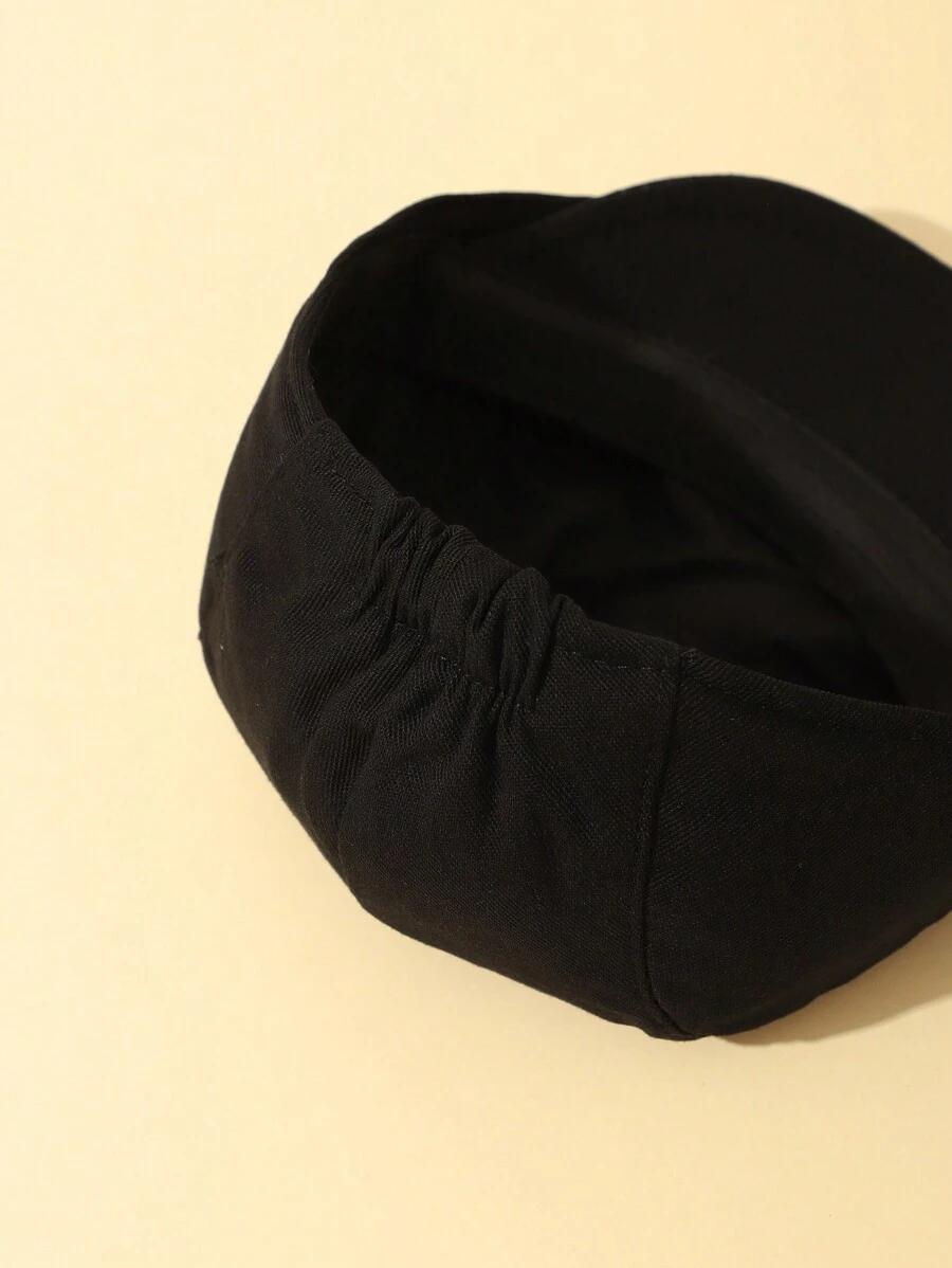 SHEIN CZARNA CZAPKA BERET S07__52-54 CM
