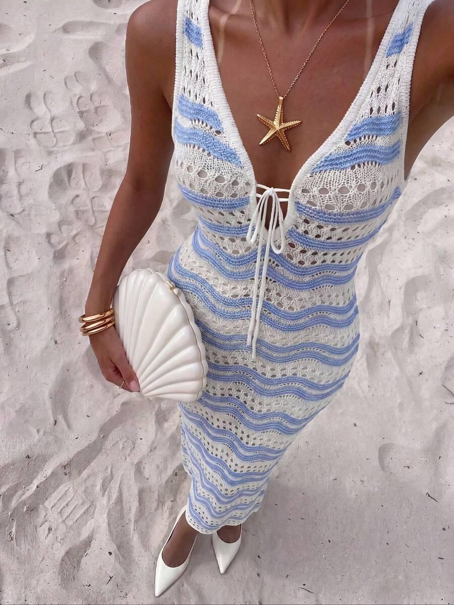 SHEIN DZIANINOWA MAXI SUKIENKA S06__S