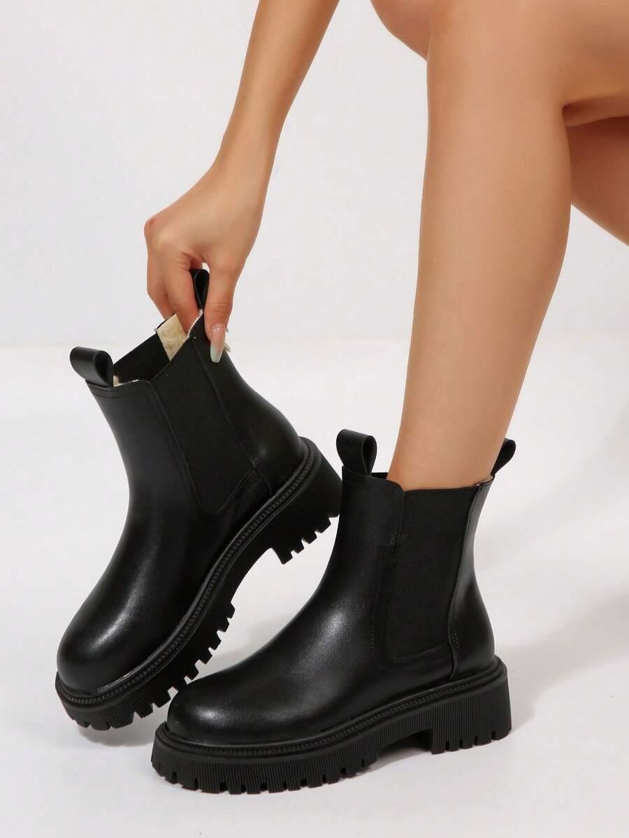 SHEIN CZARNE WSUWANE BOTKI W01__38