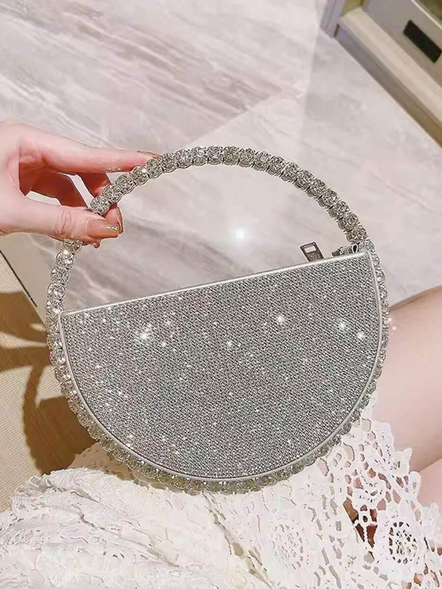 SHEIN SREBRNA TOREBKA KOPERTÓWKA S07__21X13CM