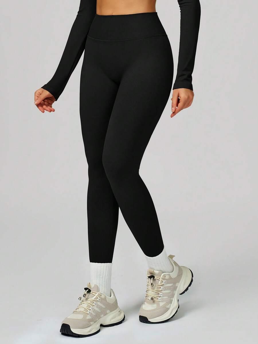 MASKERT CZARNE LEGGINSY WYSOKI STAN S06__S