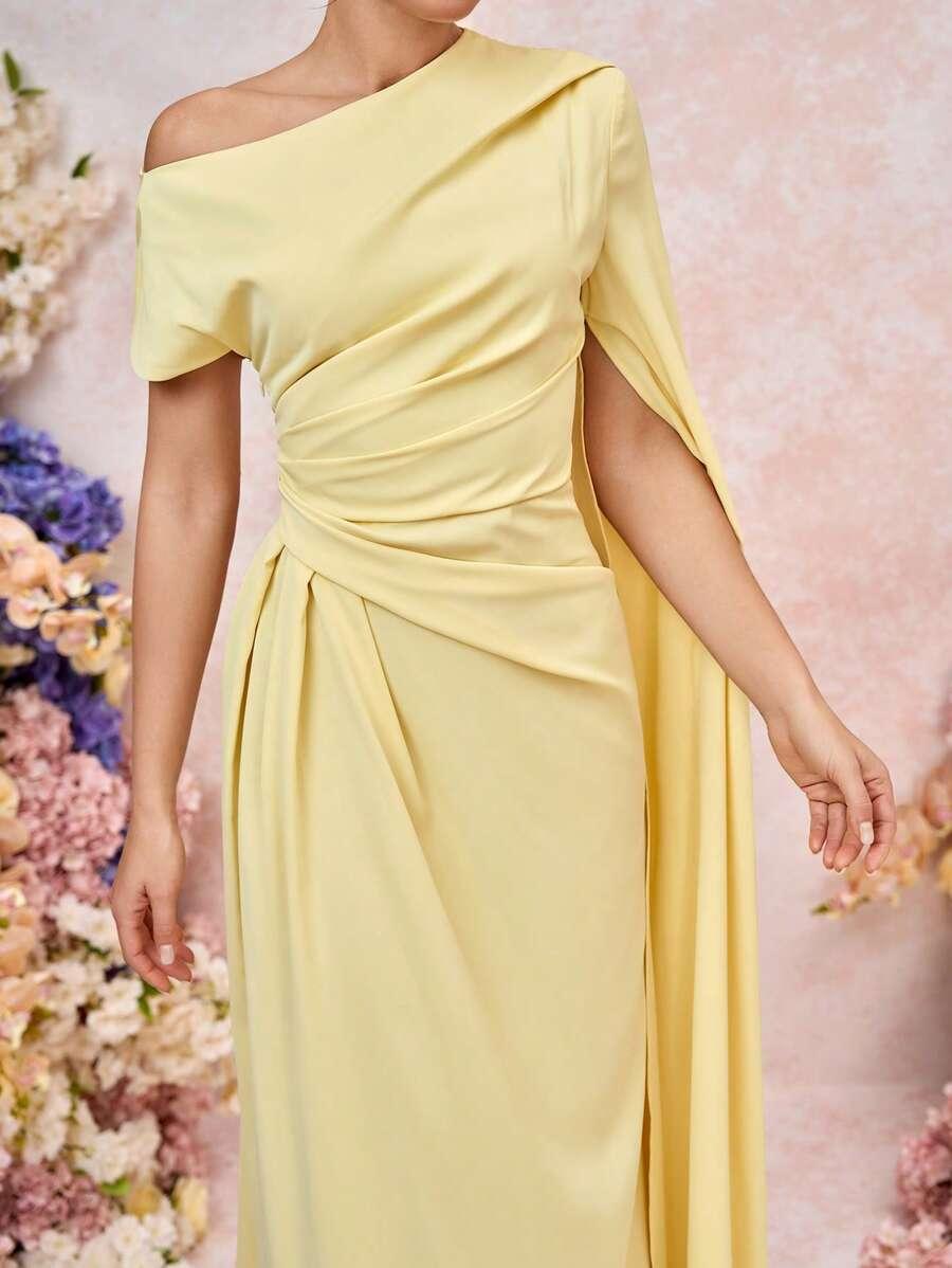 SHEIN ŻÓŁTA MAXI SUKIENKA S06__M