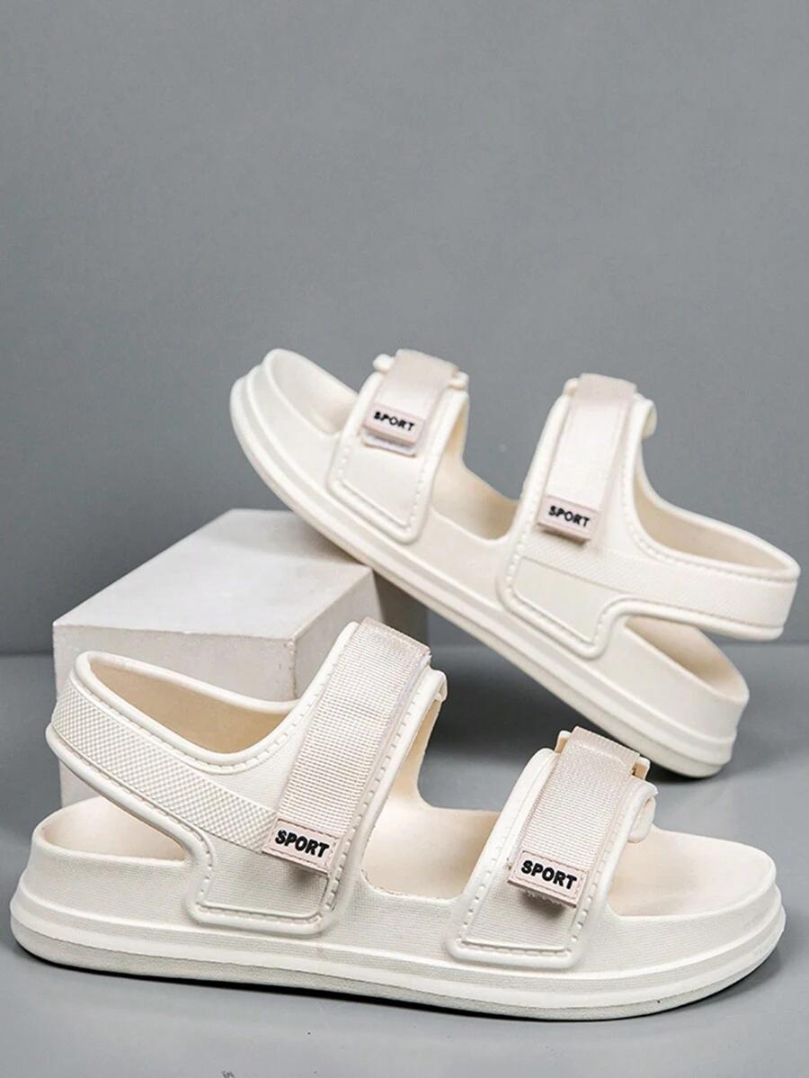 SHEIN BEŻOWE SANDAŁY RZEPY S06__44