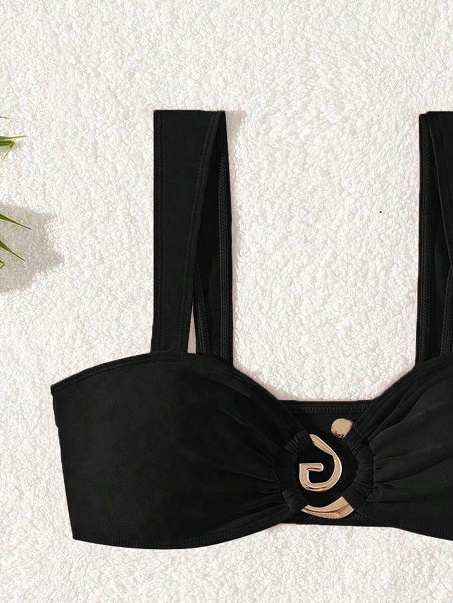 SHEIN DWUCZĘŚCIOWY STRÓJ KĄPIELOWY S09__L