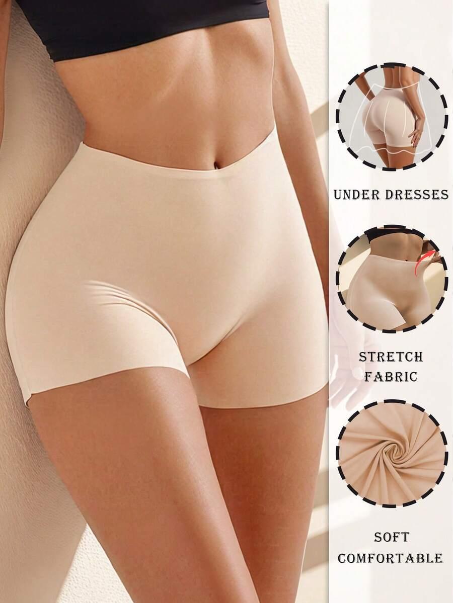 SHEIN BEŻOWE MODELUJĄCE SPODENKI S07__S