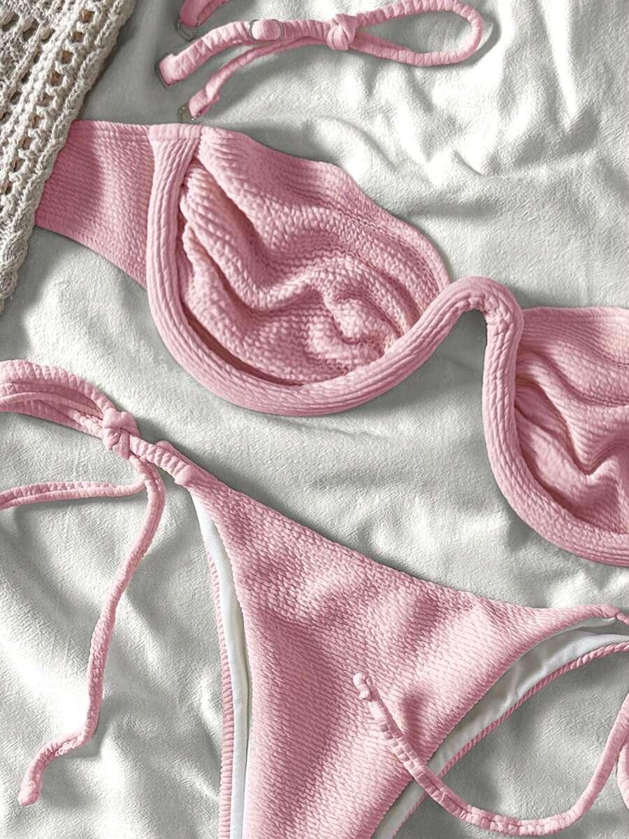 BIKINX RÓŻOWY DWUCZĘŚCIOWY STRÓJ KĄPIELOWY S09__S