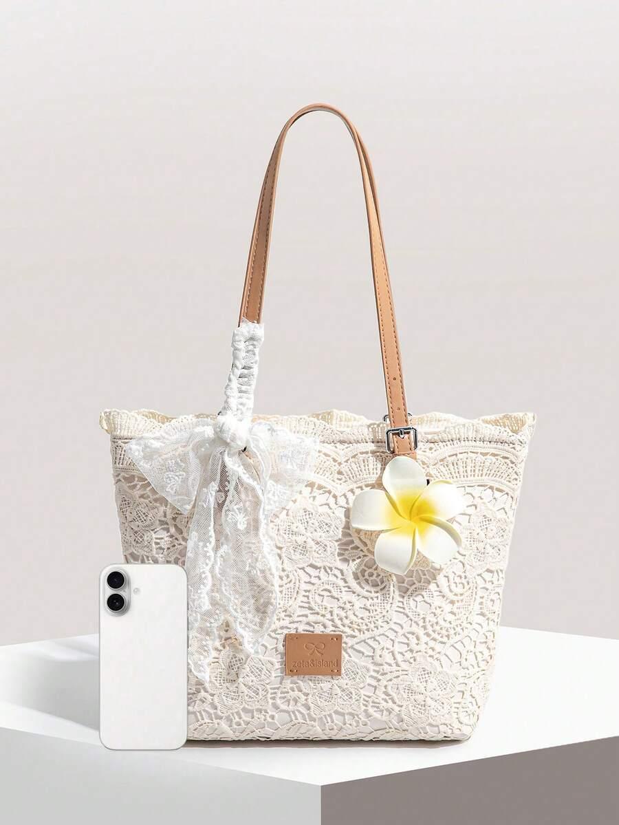 SHEIN BEŻOWA TOREBKA PLAŻOWA S07__35X11X26CM