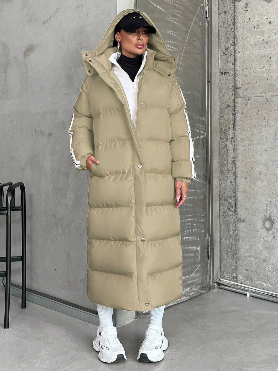 SHEIN BEŻOWA PIKOWANA KURTKA W01__L