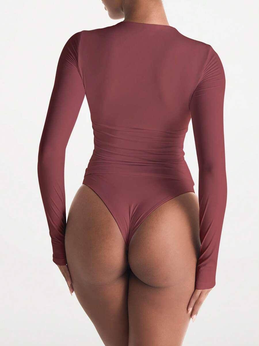 SHEIN BLUZKA Z DŁUGIM RĘKAWEM S06__M