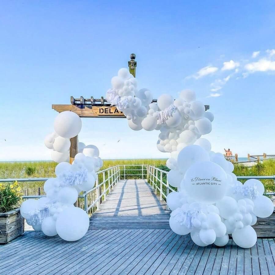SHEIN BIAŁY BALON LATEKSOWY 10SZT. S07