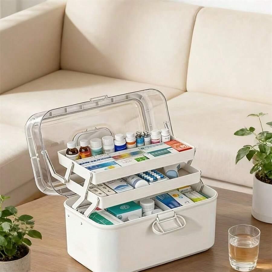 SHEIN BIAŁY ORGANIZER NA LEKI S07__21X17X28