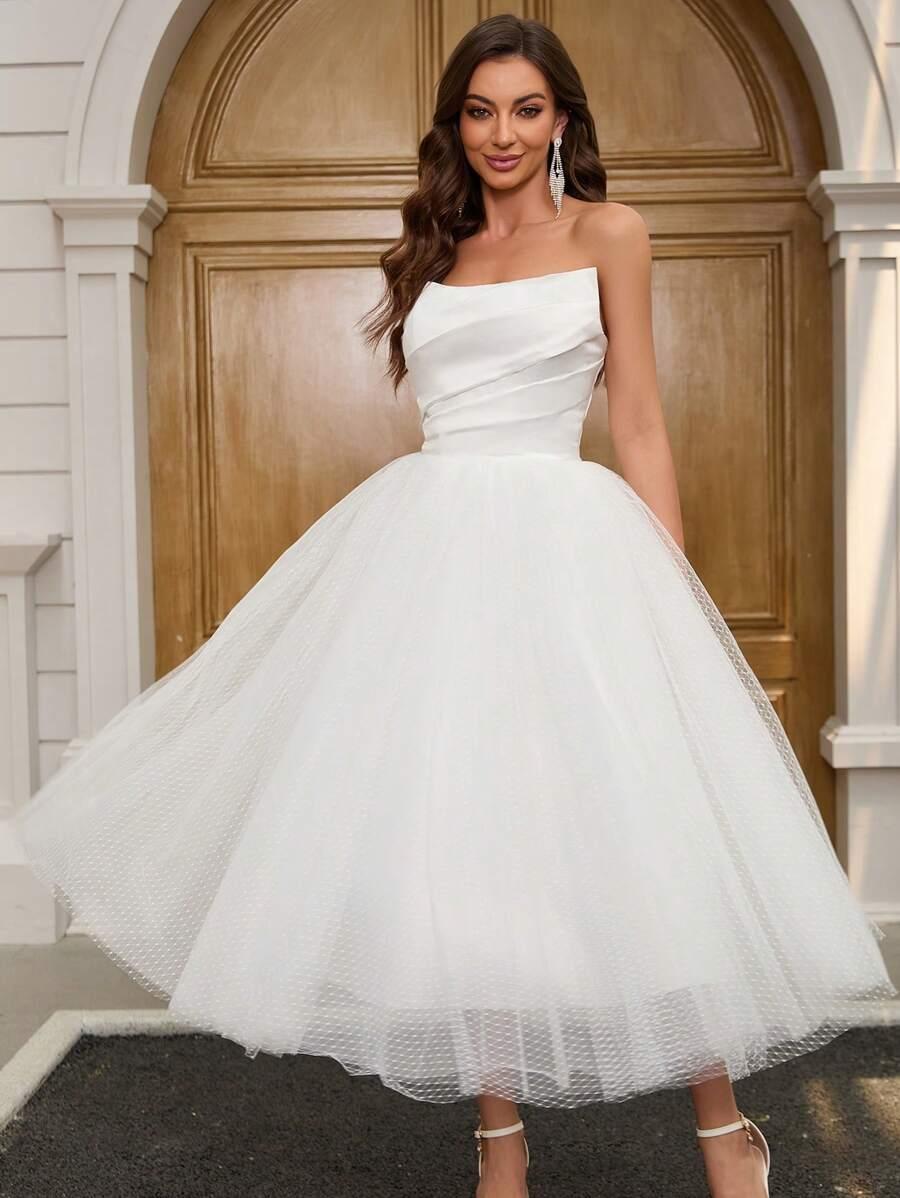 SHEIN BIAŁA SUKNIA ŚLUBNA S06__L