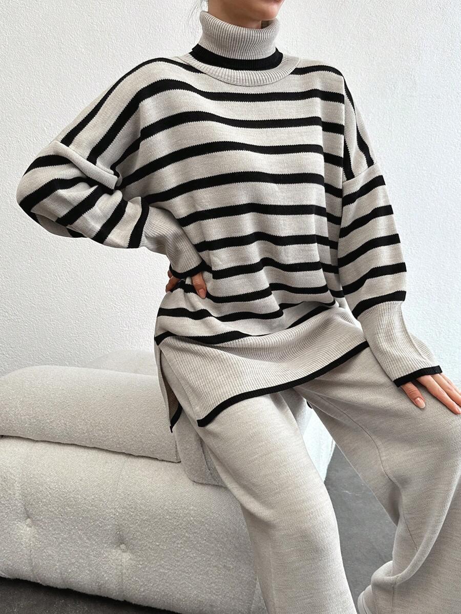 SHEIN KOMPLET SWETER SPODNIE S06__L