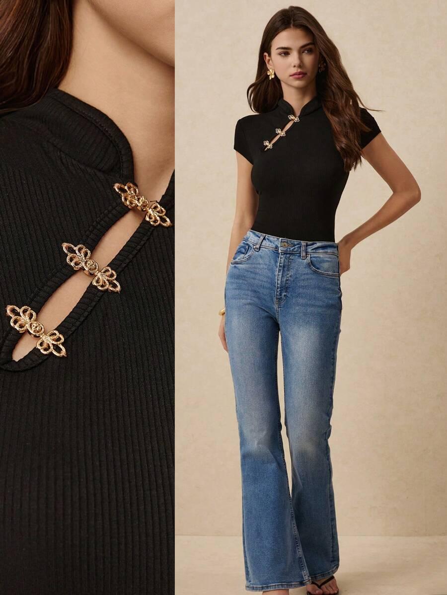 SHEIN TOP KRÓTKI RĘKAW