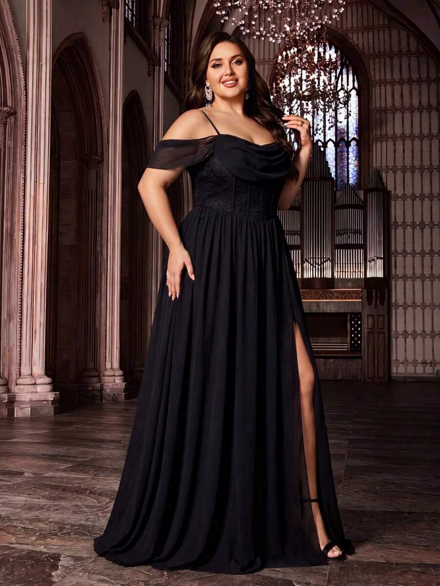 SHEIN CZARNA MAXI SUKIENKA S06__46