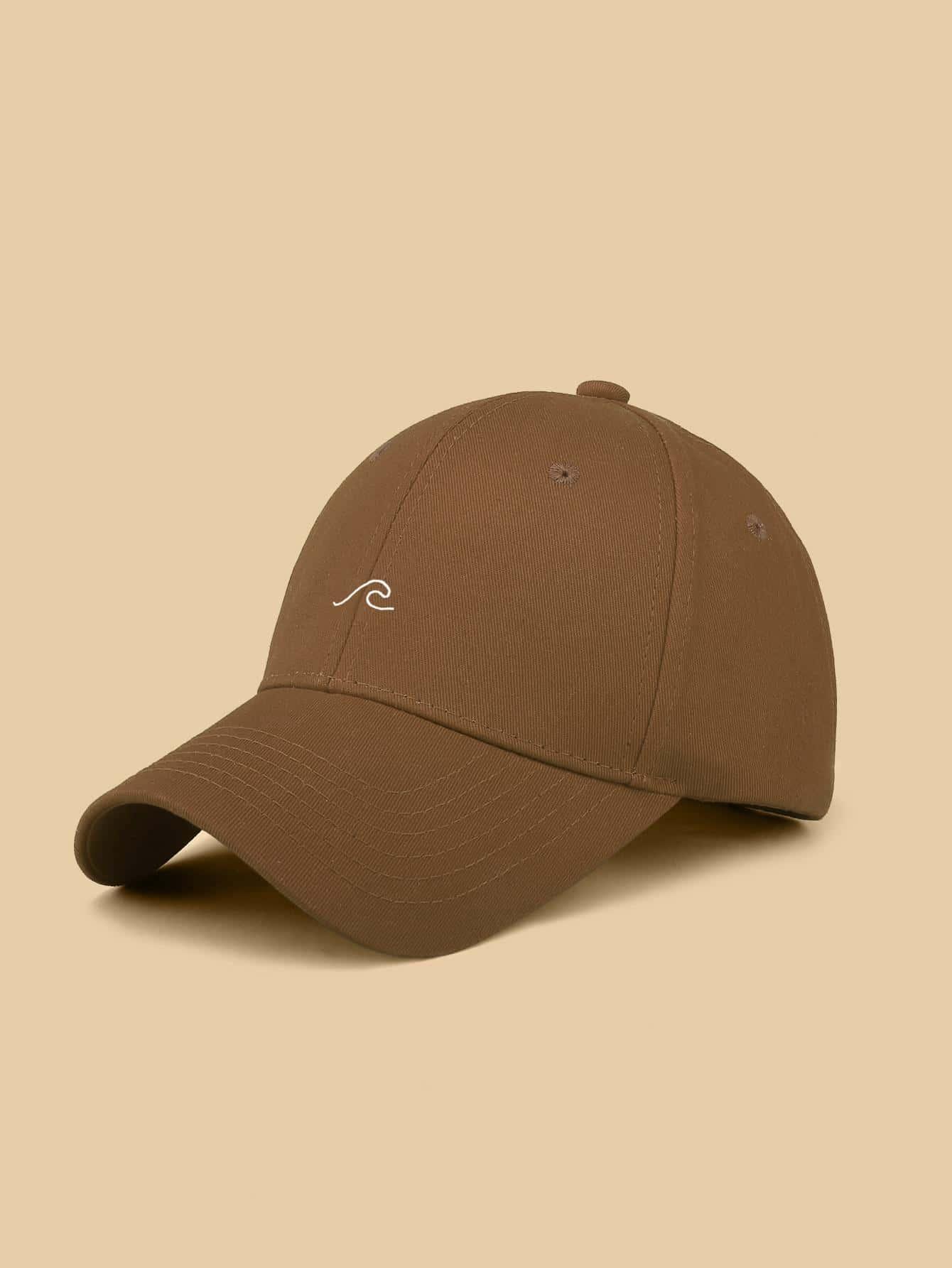 SHEIN BRĄZOWA CZAPKA Z DASZKIEM S07