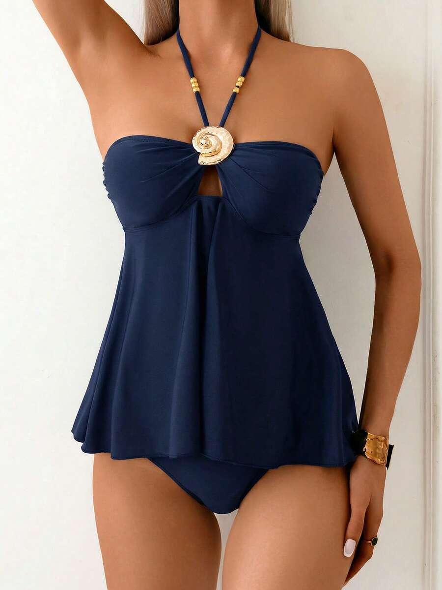 SHEIN DWUCZĘŚCIOWY STRÓJ KĄPIELOWY S09__XL