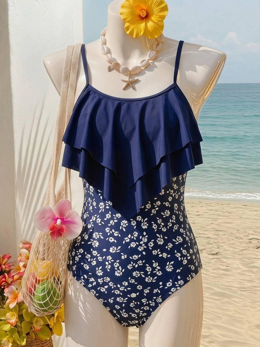 SHEIN JEDNOCZĘŚCIOWY STRÓJ KĄPIELOWY S09__152-158