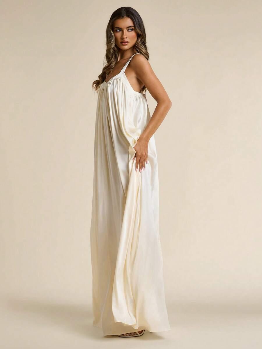 SHEIN ŻÓŁTA MAXI SUKIENKA S06__L