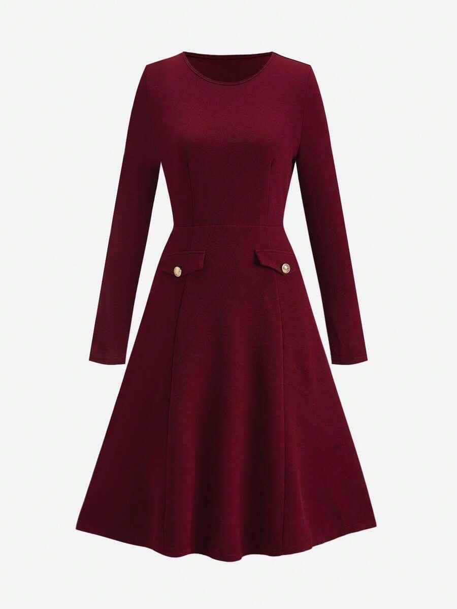 SHEIN CZERWONA MIDI SUKIENKA S06__M