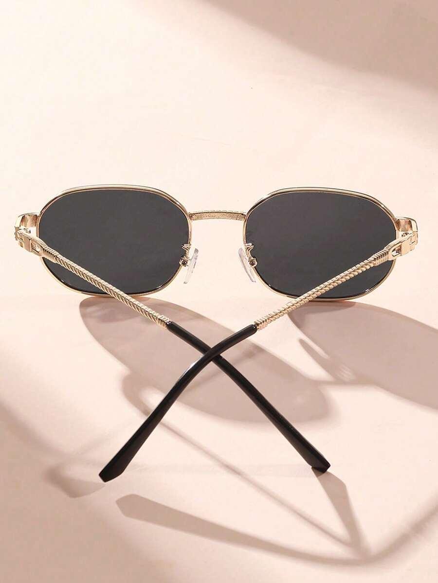 SHEIN OKULARY PRZECIWSŁONECZNE ZŁOTE OPRAWKI