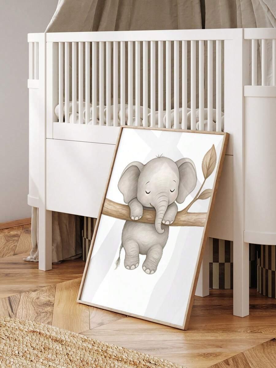 SHEIN PLAKAT NA PŁÓTNIE ZWIERZĘTA S07__40X60CM