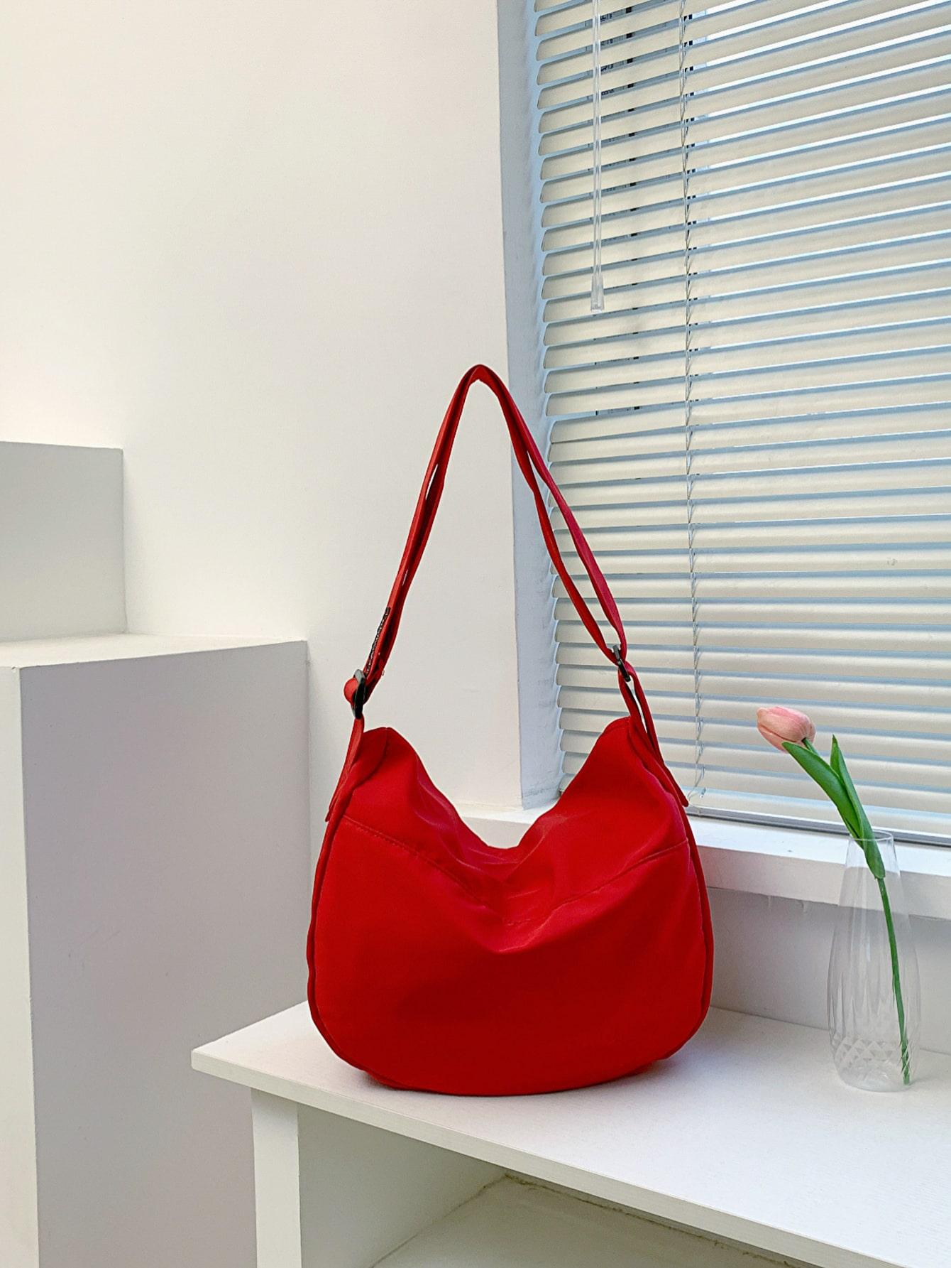 SHEIN CZERWONA TOREBKA ZIP S07__25X37CM