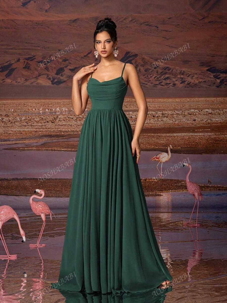SHEIN ZIELONA MAXI SUKIENKA S06__M