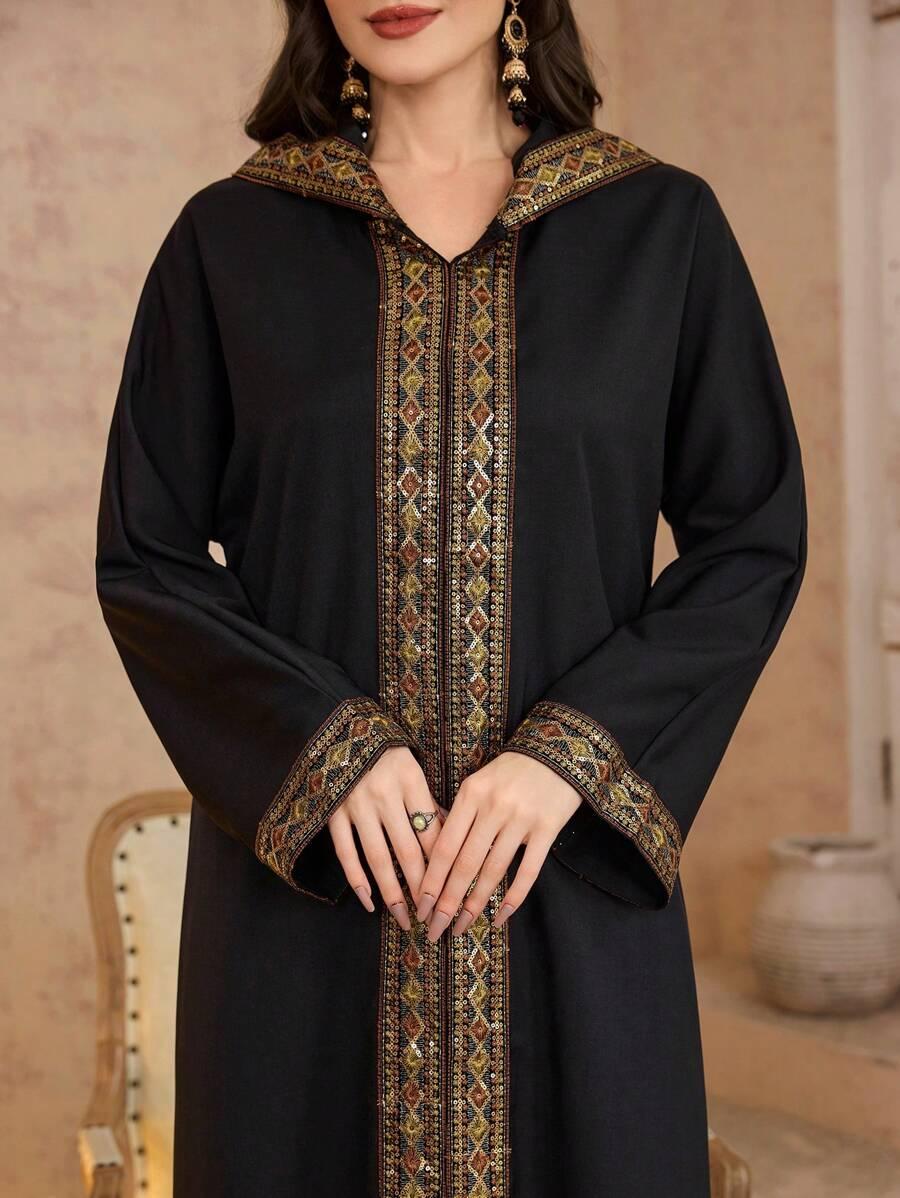 SHEIN MAXI SUKIENKA Z KAPTUREM S06__S