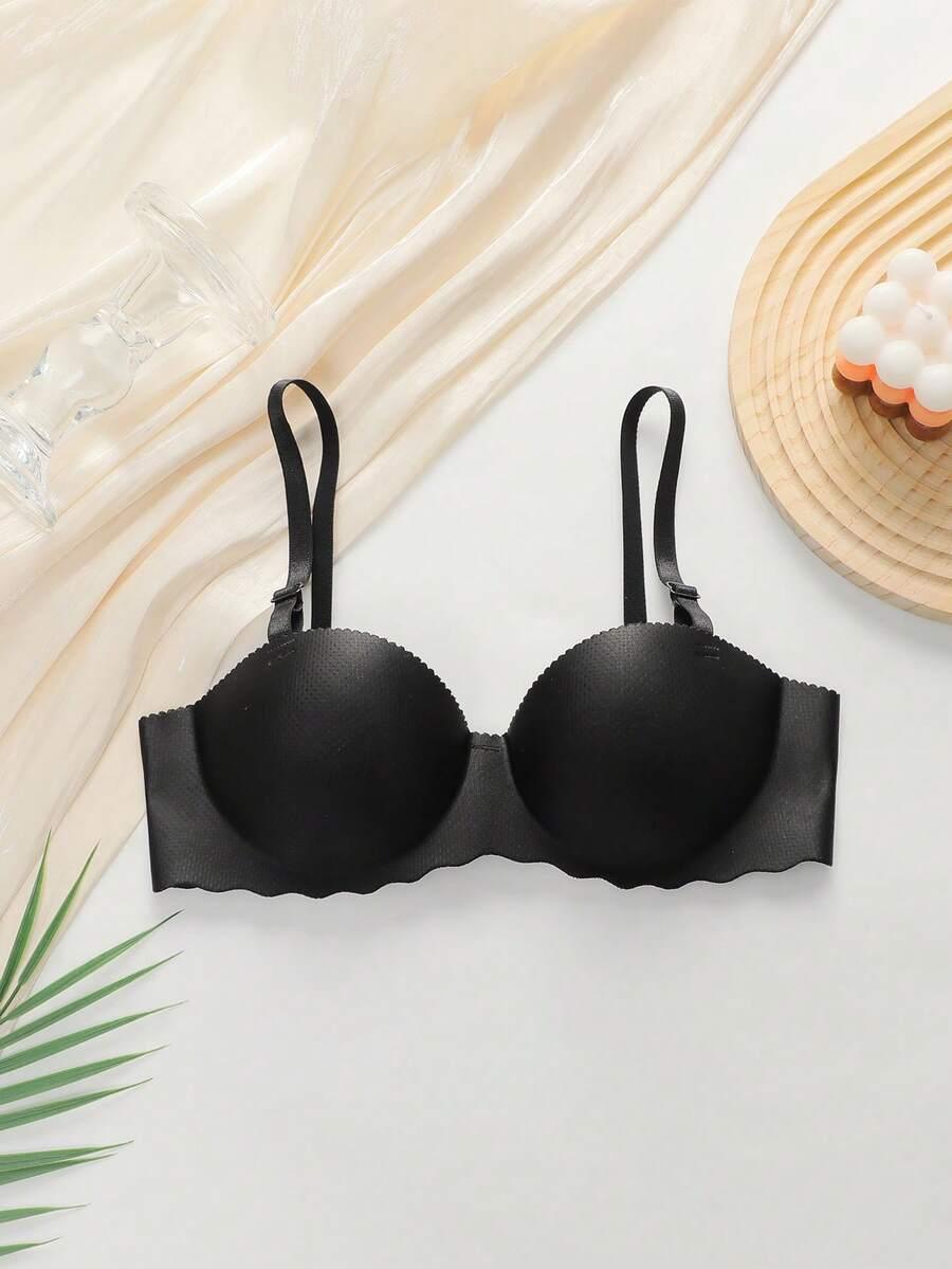 SHEIN CZARNY BIUSTONOSZ PUSH-UP S06__L