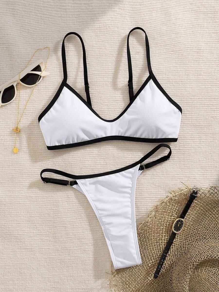 SHEIN DWUCZĘŚCIOWY STRÓJ KĄPIELOWY BIKINI S09__L