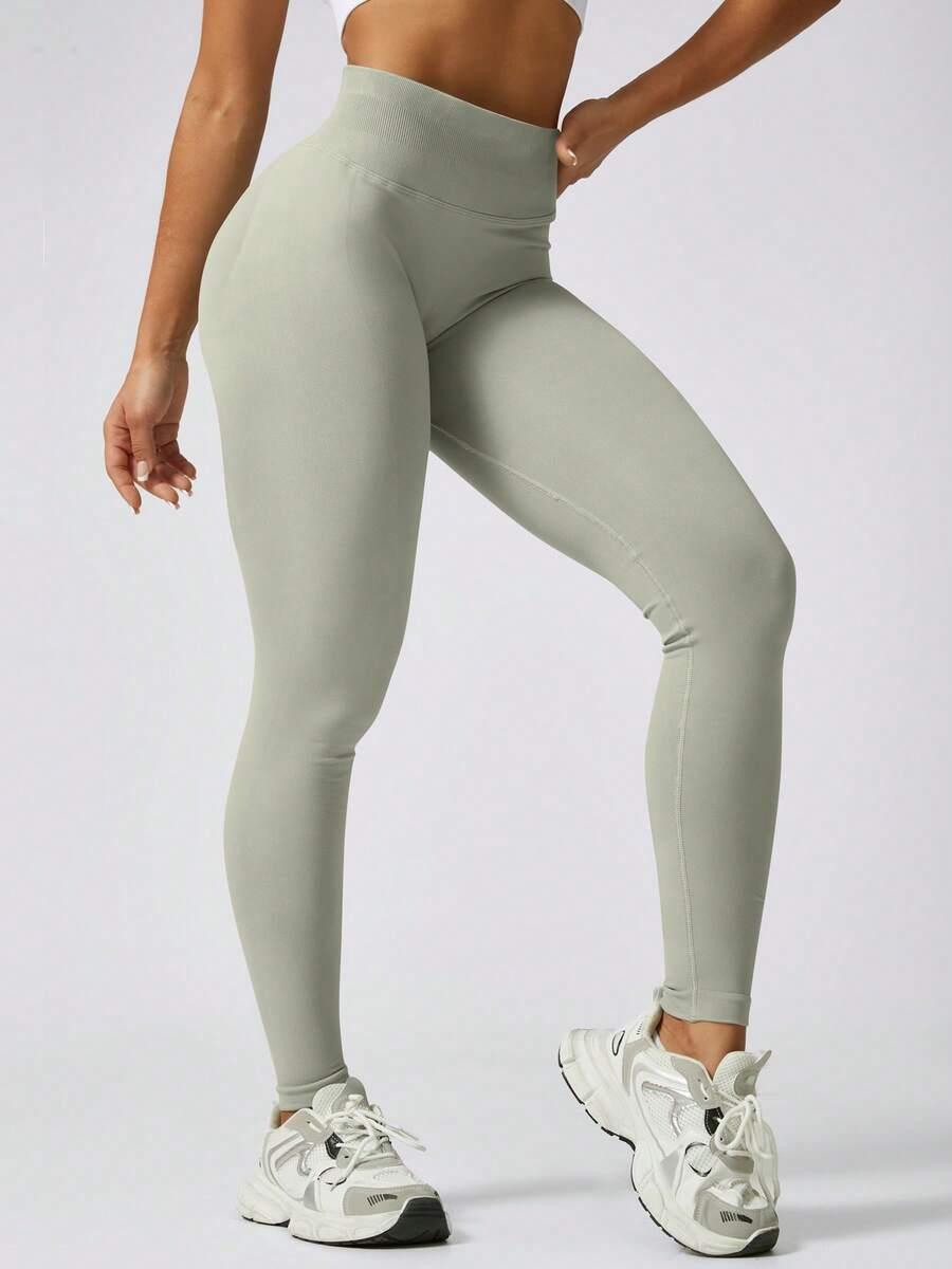 SHEIN ZIELONE SPORTOWE LEGGINSY S06__L